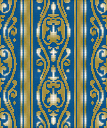 Halftone colorful seamless retro pattern golden spiral curve flower lineのイラスト素材