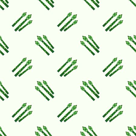 Seamless background image colorful watercolor texture vegetable food ingredient asparagusの写真素材