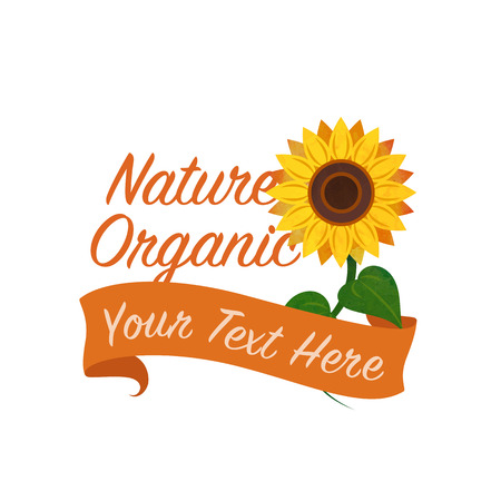 Sunflower bannerのイラスト素材