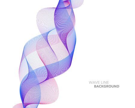 Elegant, abstract, gradient wave line futuristic style design templateのイラスト素材