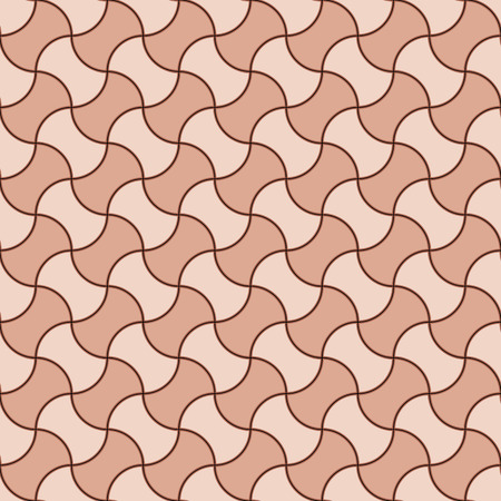 Seamless background southeast Asian retro aboriginal traditional art textile pattern curve cross geometry frame brickのイラスト素材