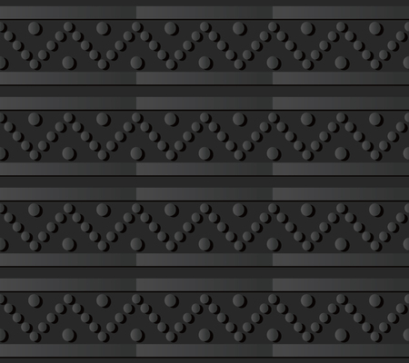 3D dark paper art Round Triangle Dot Line, Vector stylish decoration pattern background for web banner greeting card designのイラスト素材