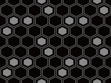 Antique seamless background with hexagon patternのイラスト素材