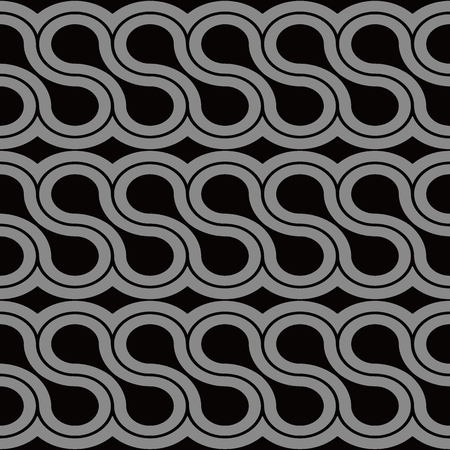 Antique seamless background Spiral Curve Cross Frame Line, Ideal for wallpaper decoration or greeting card design template.のイラスト素材