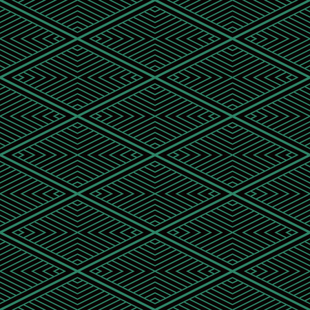 Antique seamless background Diamond Check Cross Vortex Frame Line, Ideal for wallpaper decoration or greeting card design template.のイラスト素材