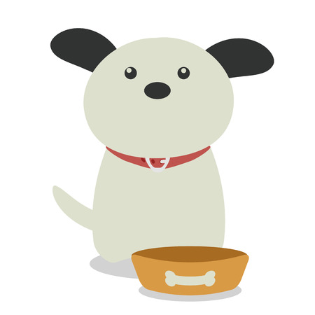 Vector nursery cute wild mammal animal pet dogのイラスト素材