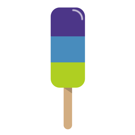 Colorful summer ice lolly, delicious summer sweet cool dessertのイラスト素材
