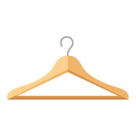 wooden cloth hangerのイラスト素材
