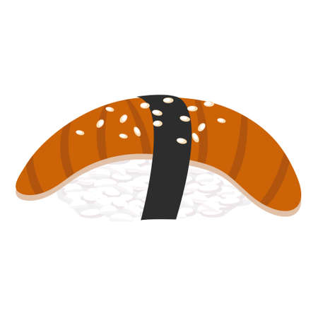Japanese cuisine eel sushiのイラスト素材
