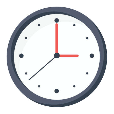 round clockのイラスト素材