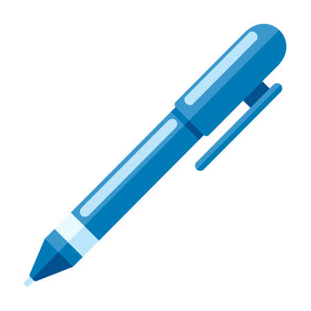 blue mechanical pencilのイラスト素材