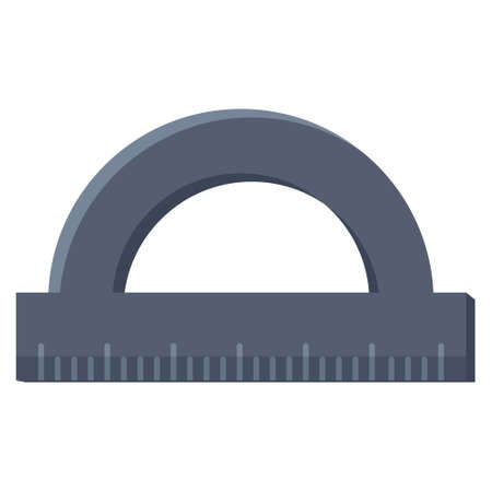 protractor degree rulerのイラスト素材
