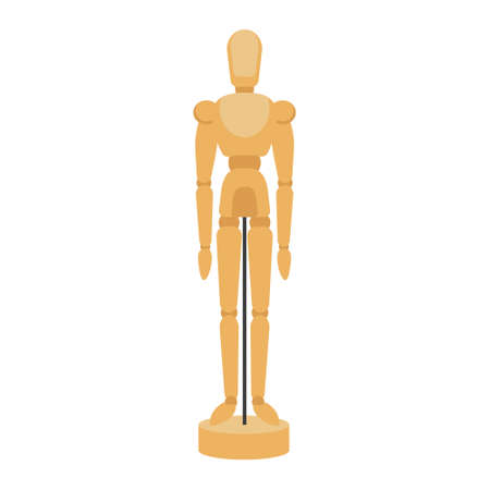 wooden dollのイラスト素材