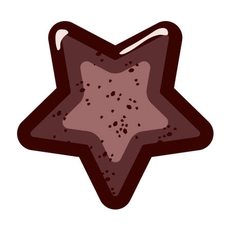 star shape chocolateのイラスト素材