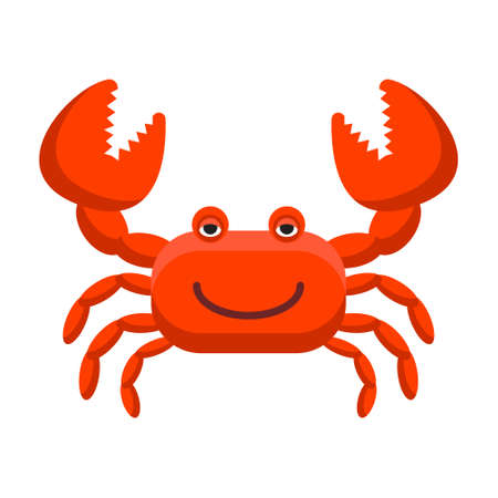 red cartoon crabのイラスト素材