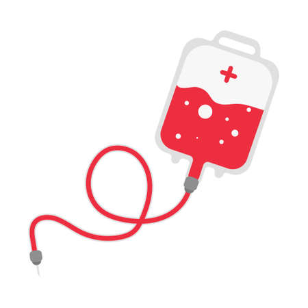 blood transfusion bagのイラスト素材