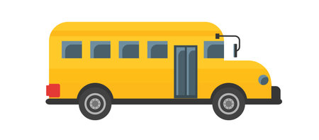 yellow school busのイラスト素材
