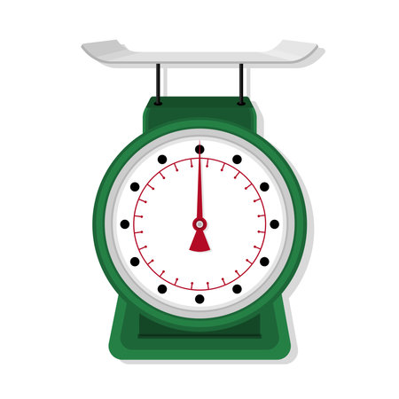 Kitchen Weight Scale cartoon illustrationのイラスト素材