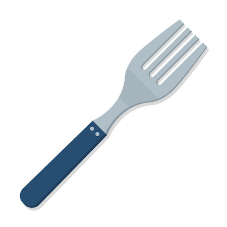 Kitchen utensil fork cartoon illustrationのイラスト素材