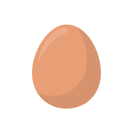 Food ingredient chicken egg cartoon vector isolated illustrationのイラスト素材