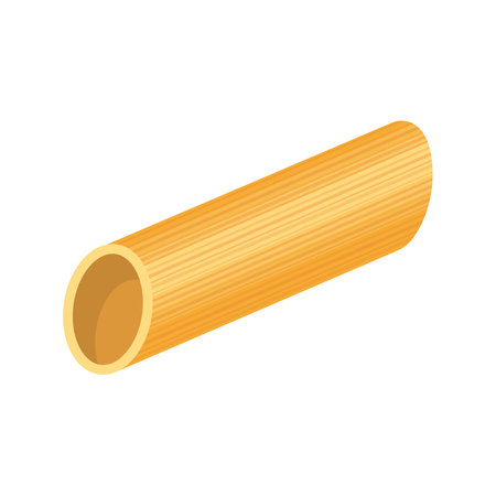 Food ingredient wheat spaghetti pasta cartoon vector isolated illustrationのイラスト素材