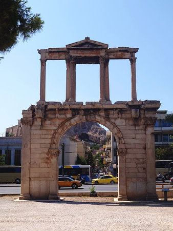 Arch of Hadrian in Athens Greece Historic Landmark