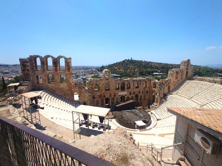 Ancient Odeon of Herodes Atticus Theatre Athens Greece