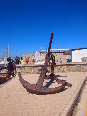 Rusty Anchor in Heraklion Crete Greece