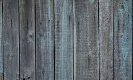 Wooden fence, table surface. Natural color. Weathered wood backgroundの写真素材