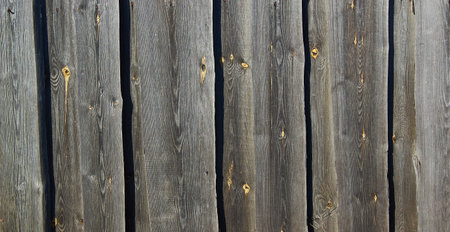 Grey Wooden Background Grey Wooden Fence Barn Wall Covering with Wide Textureの写真素材