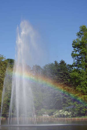 Rainbow fountainの写真素材