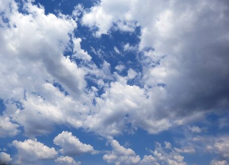White cloudsの写真素材