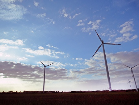 Wind turbinesの写真素材