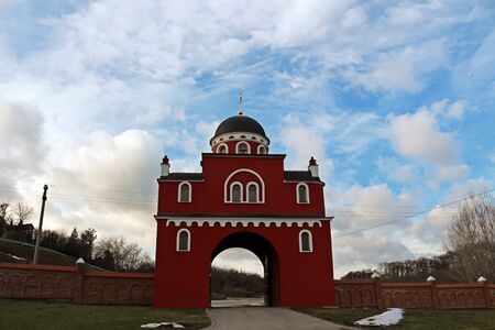 Tower and gateの写真素材