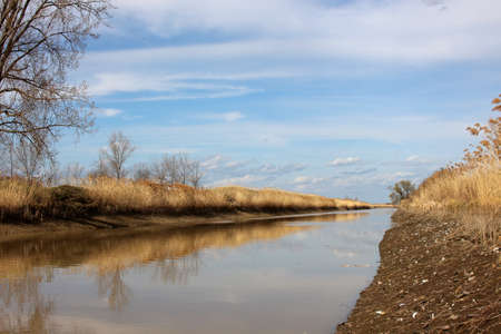 River at winterの写真素材