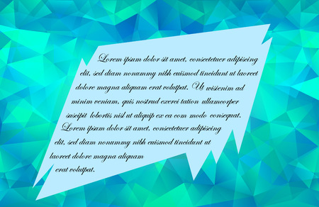 Blue-Green Poligonal Patternのイラスト素材