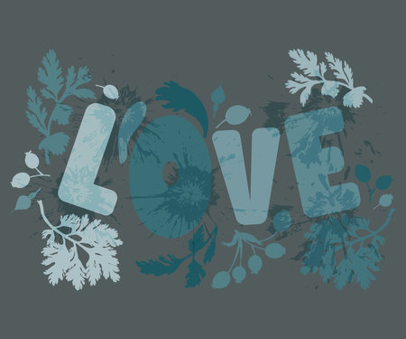 Colorful and lively composition with the flowersのイラスト素材