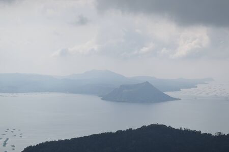 Taal volcano sceneryの写真素材