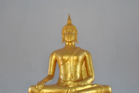 The beautiful gold buddha statue in Suphanburi