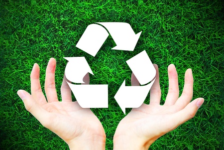 The ecology of recycle,reuse and reduceの写真素材