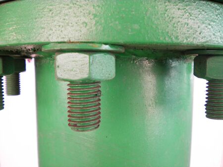 Close up of view the bolt and screw        の写真素材