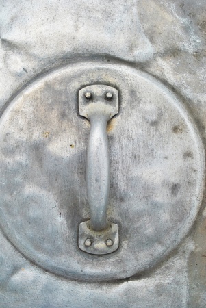 Antique surface steel metal rusty containerの写真素材