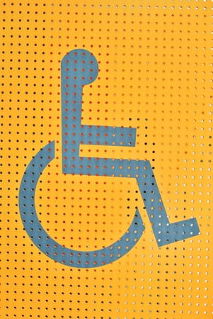 Label peaple with disability sign and symbolの写真素材