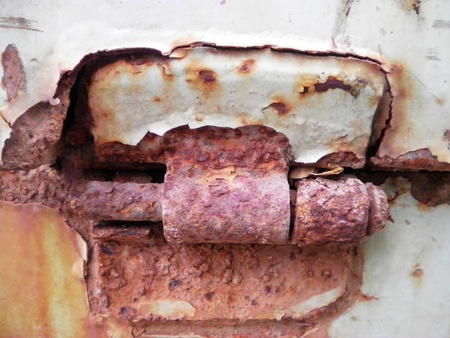 Texture background surface old rusty screw bolt          の写真素材