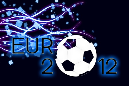 Euro 2012 abstract football is very beautiful