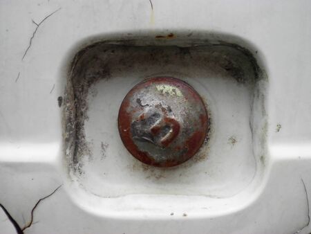 Texture background surface old vintage fuel car lid          の写真素材