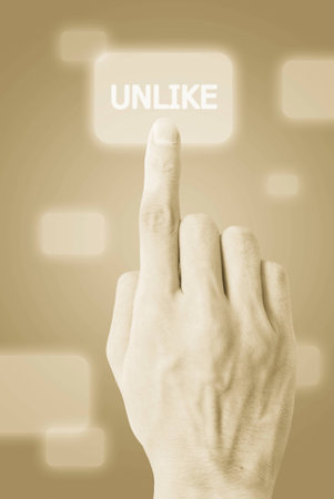 Hand touch unlike button