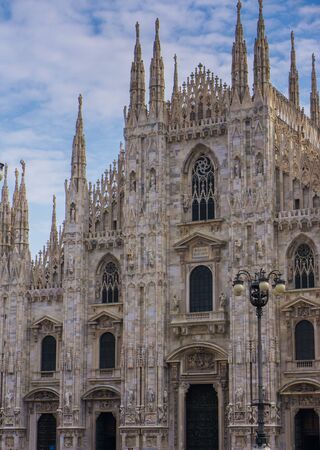 Duomo Milano church Italyの写真素材