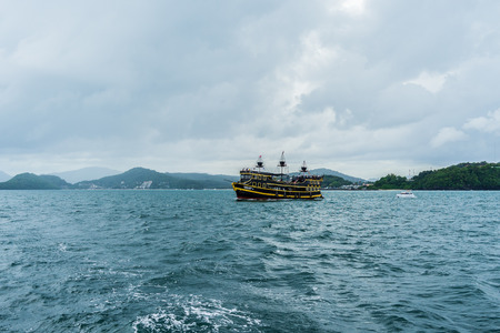 Pirate Ship on seaのeditorial素材