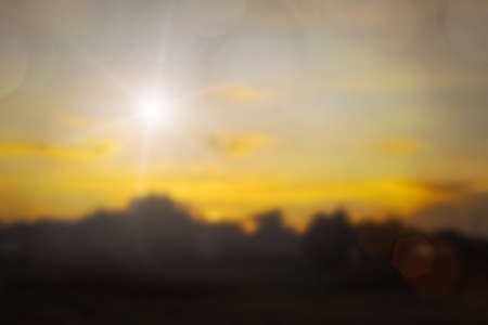 Natural background blurring.warm colors and bright sun light. bokeh background or Christmas background.Green Energy.の写真素材